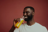 Modern Dose Mobile Drawer man enjoying modern dose drink - moderndose.com