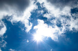 partly cloudy skies